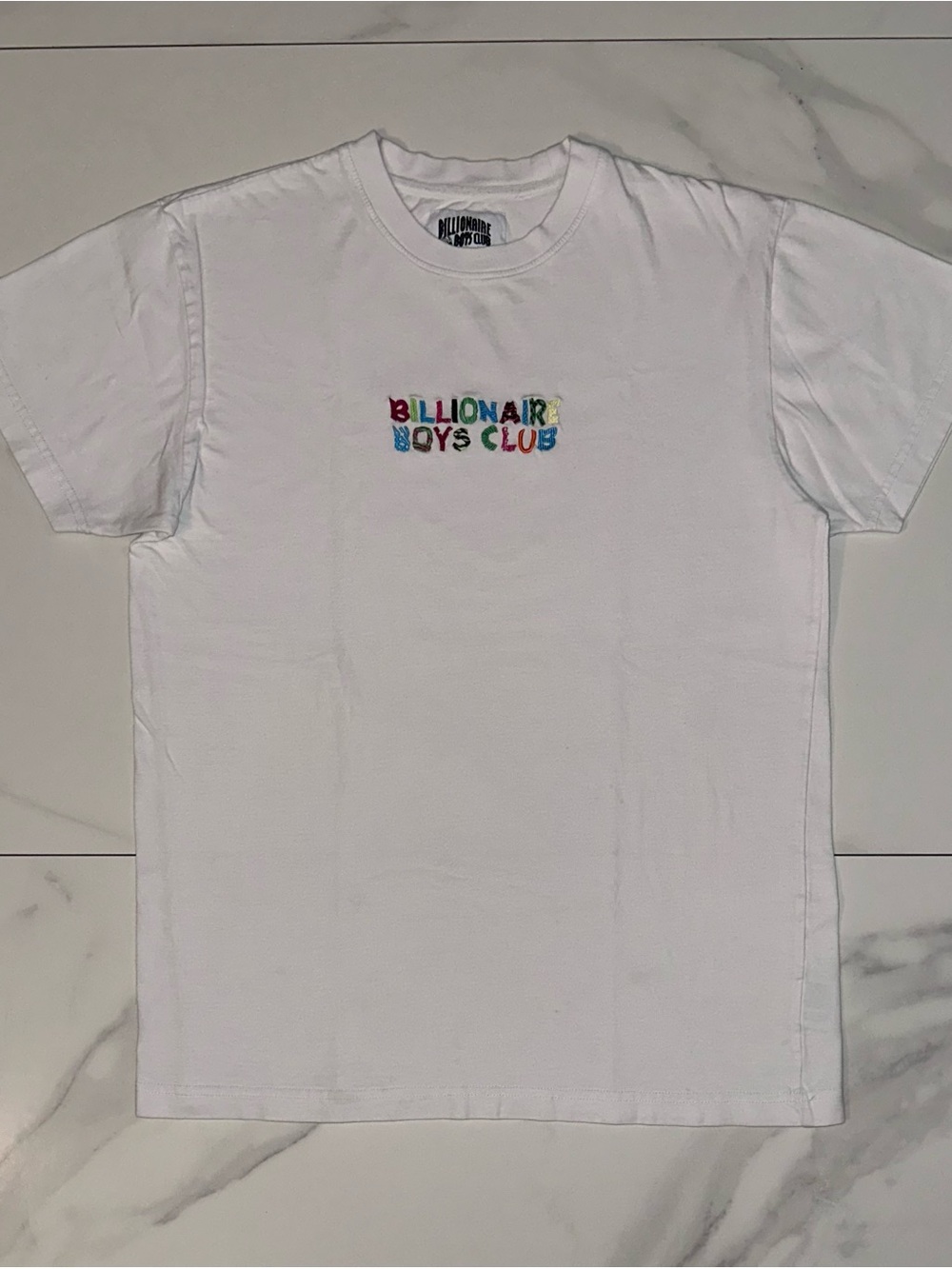 Billionaire Boys Club Embroidered Logo White T-Shirt Medium